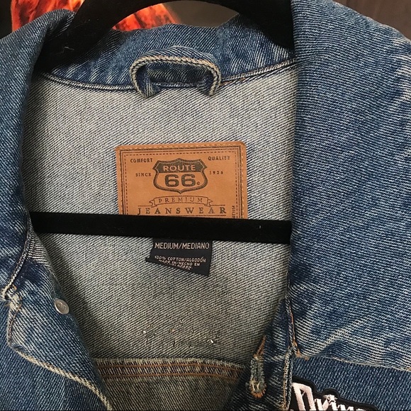 The 1975 Stud Patch Denim Jean Jacket Handmade - Picture 6 of 7